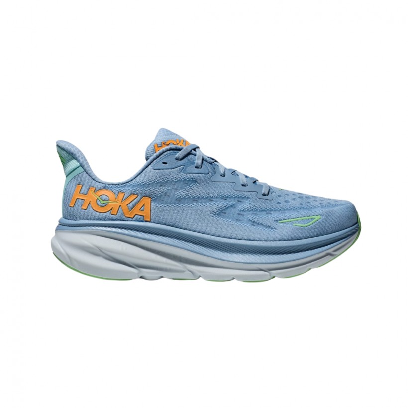Scarpe Hoka Clifton 9 Blu Arancione