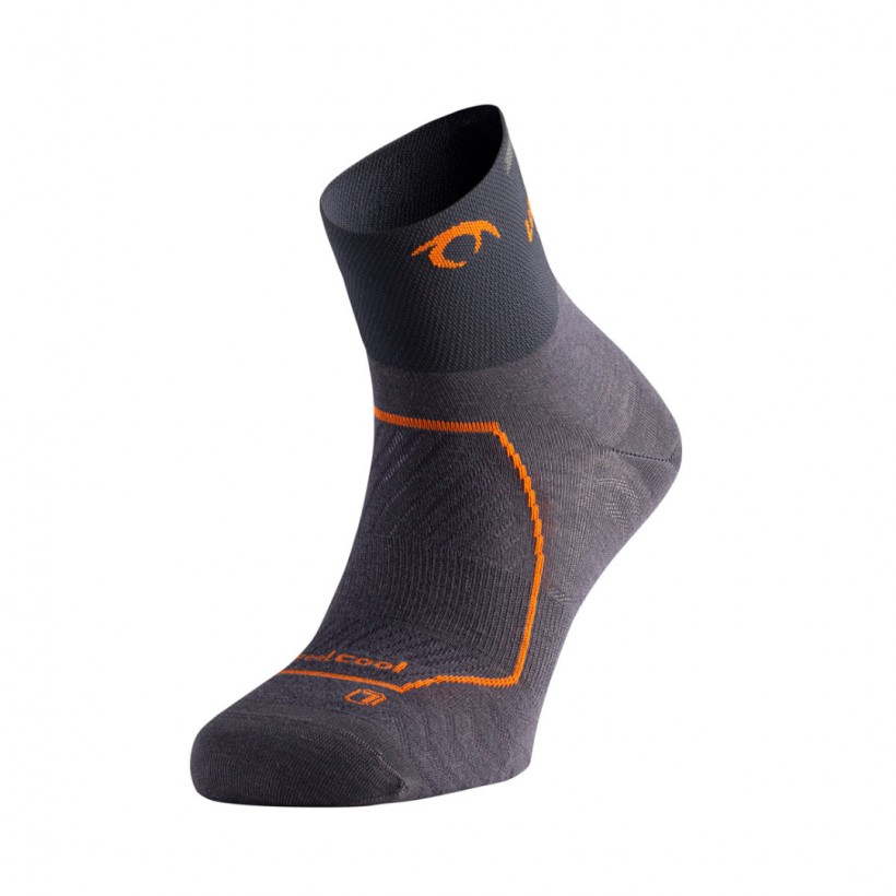 Socks Lurbel Race Three Gray Orange