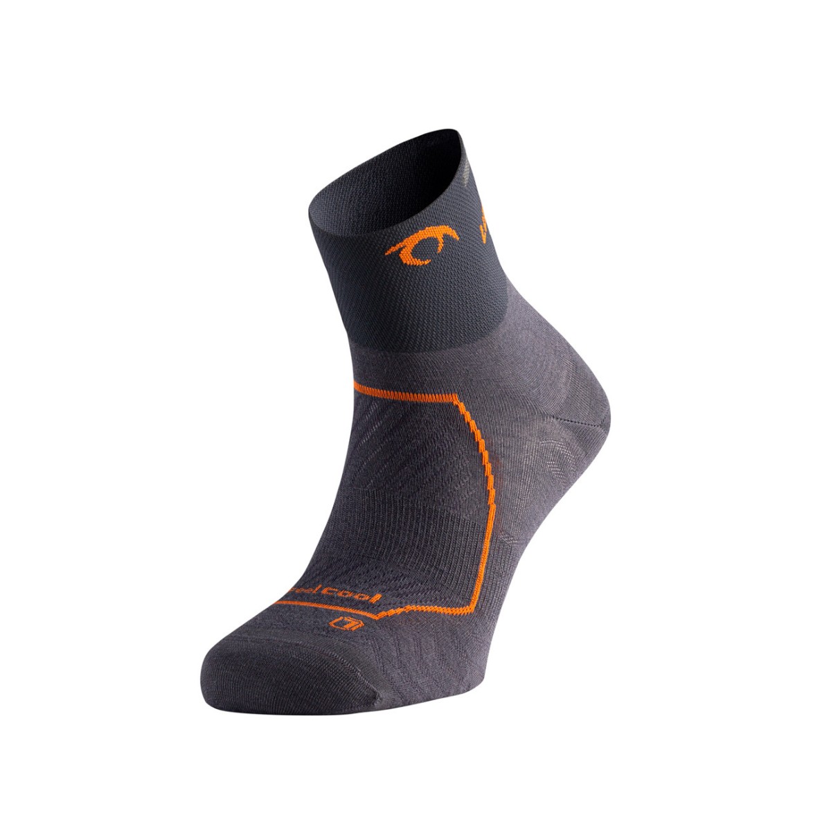 Race Three günstig Kaufen-Socken Lurbel Race Three Grau Orange, Größe L. Socken Lurbel Race Three Grau Orange, Größe L <![CDATA[Lurbel Race Three Socken: Komfort und Leistung bei jedem Schritt Optimieren Sie Ihre Leistung auf der Strecke und auf dem Asphalt mit