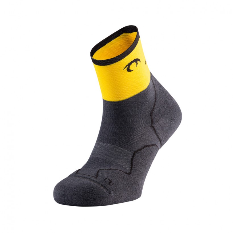 Socks Lurbel Challenge Four Grey Yellow