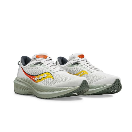 Saucony Triumph 21 White Yellow  Sneakers