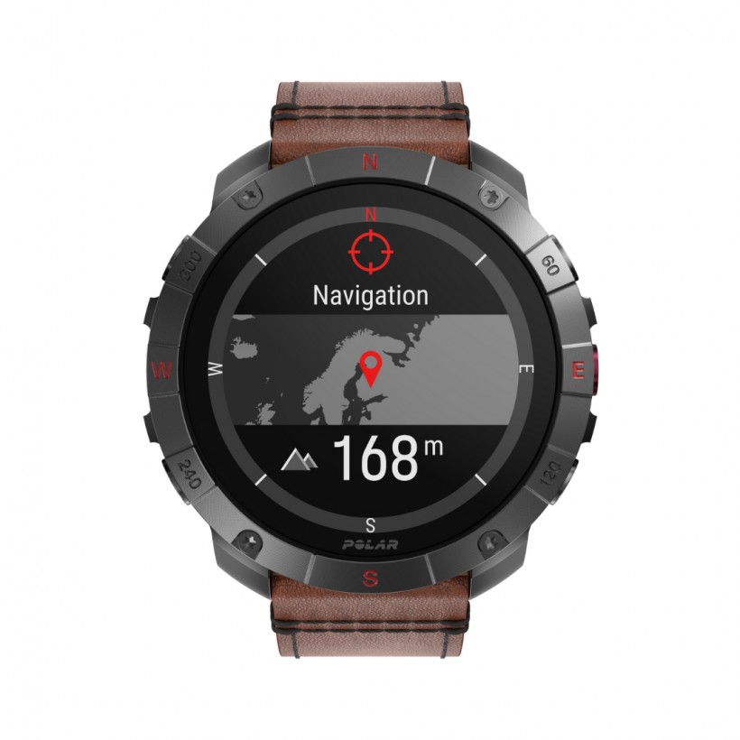 Montre Polar Grit X2 Pro Titan marron