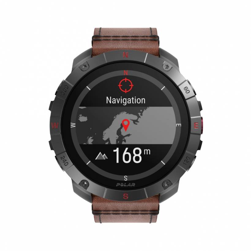 Polar Grit X2 Pro Titan Bruin Horloge