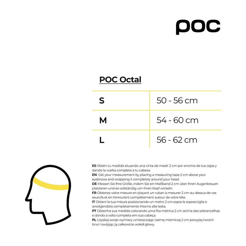 Capacete POC Octal MIPS Laranja Branco