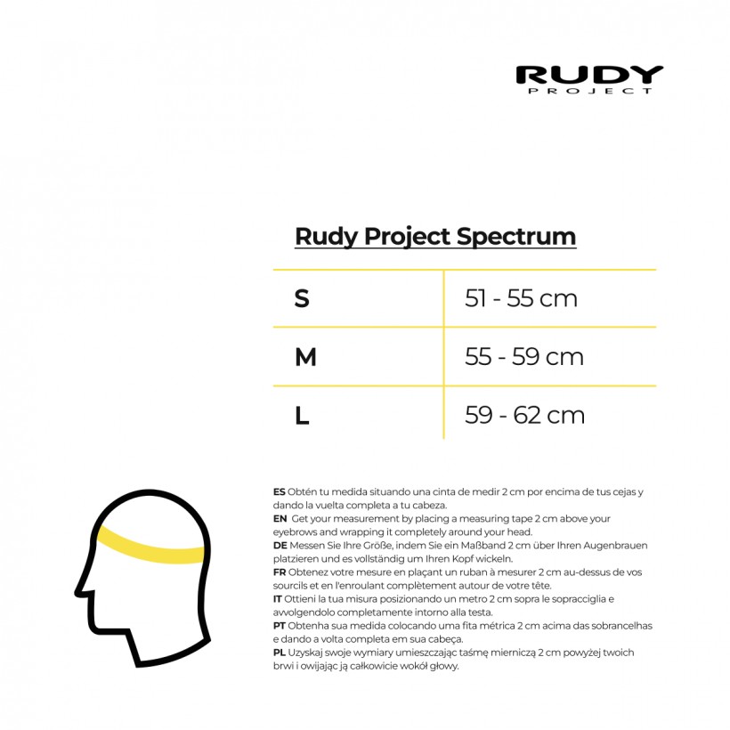 Casco Rudy Project Spectrum Giallo Nero