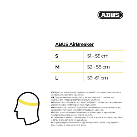 Casco Abus AirBreaker Nero Rosso