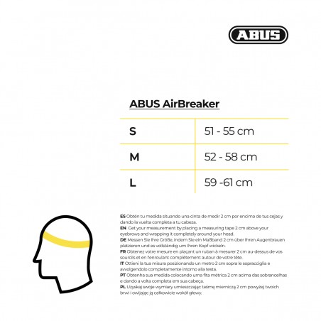 Abus Airbreaker Polar Matte White Helmet