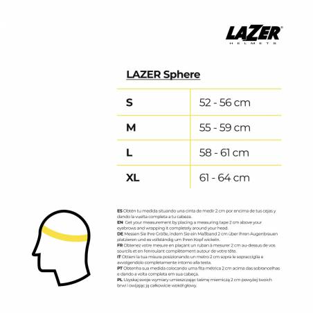 Casco Lazer Sphere Bianco Nero