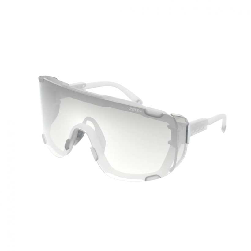 Glasses POC Devour White Transparent Lenses