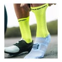Calcetines Compressport Pro Racing v4.0 Bike Amarillo Blanco