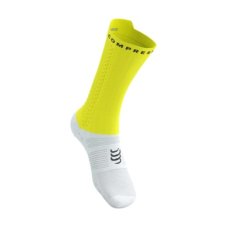Meias Compressport Pro Racing v4.0 Amarelo Branco
