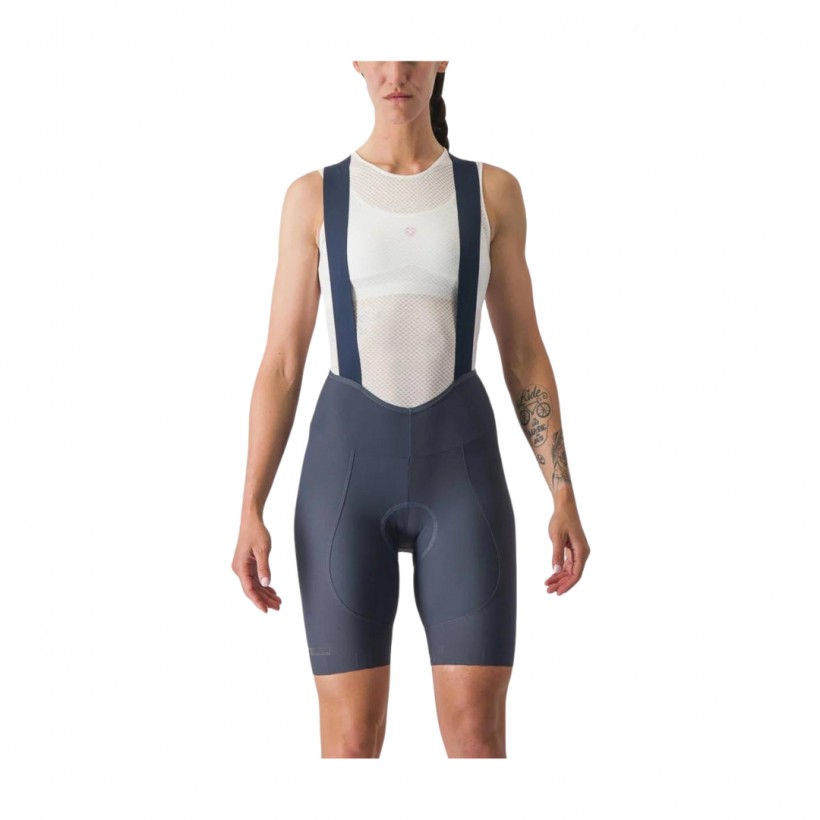 Bib Shorts Castelli Espresso W DT Navy Blue Women