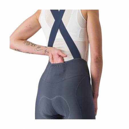 Bib Shorts Castelli Espresso W DT Navy Blue Women