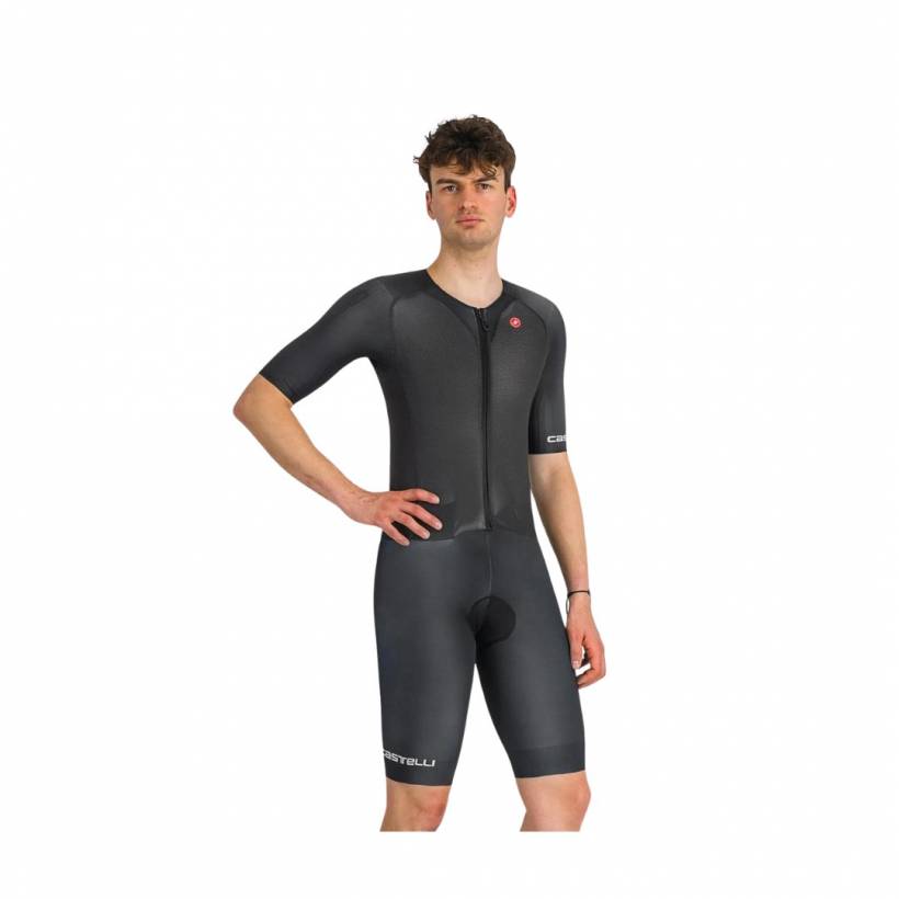 Tuta da Ciclismo a Maniche Corte Castelli Sanremo BTW Nera