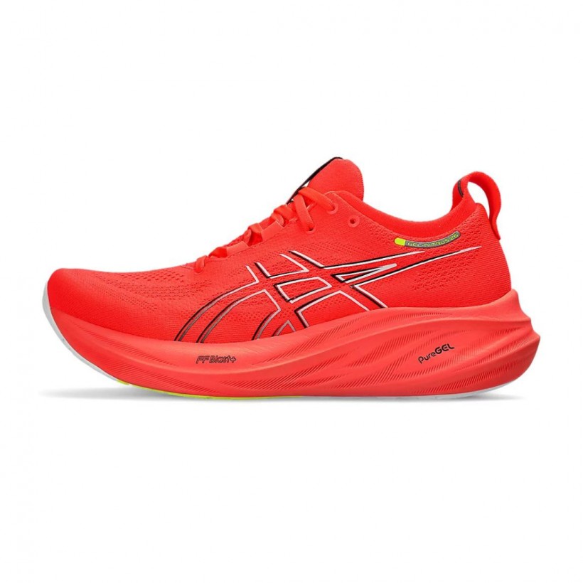 Zapatillas Asics Gel Nimbus 26 Rojo Negro 