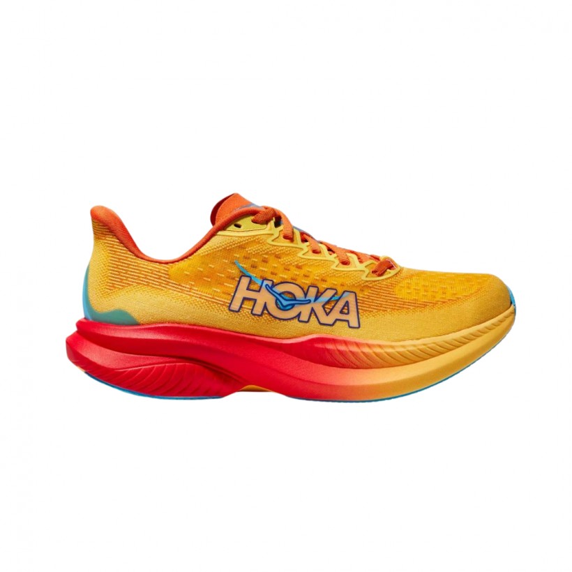 Scarpe Hoka Mach 6 Arancione Rosso SS24