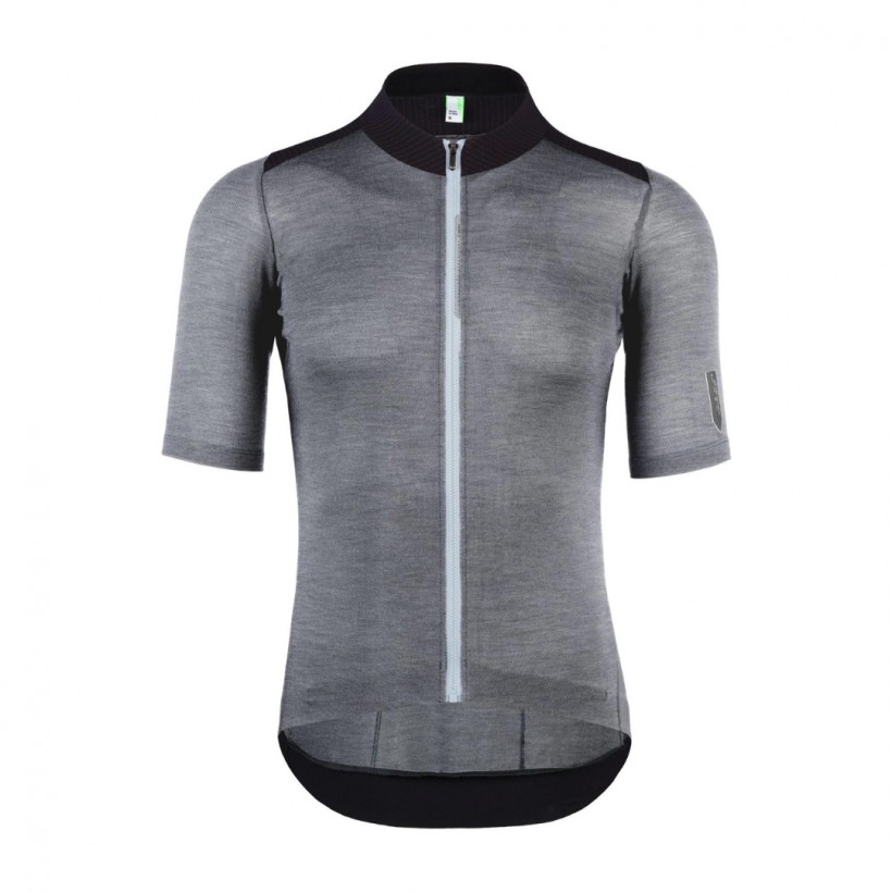 Maillot Q36.5 Aventure Manches Courtes Gris Noir