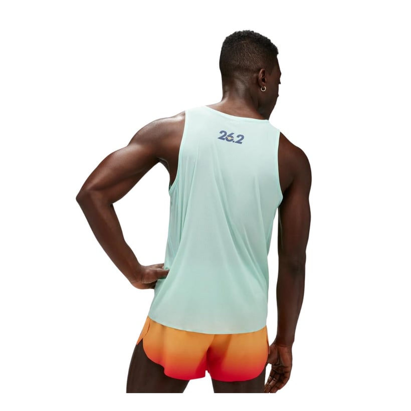 Hoka Airolite Ärmelloses Blaues T-Shirt