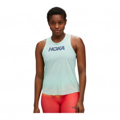 Camiseta Hoka Airolite Sin Mangas Azul Mujer