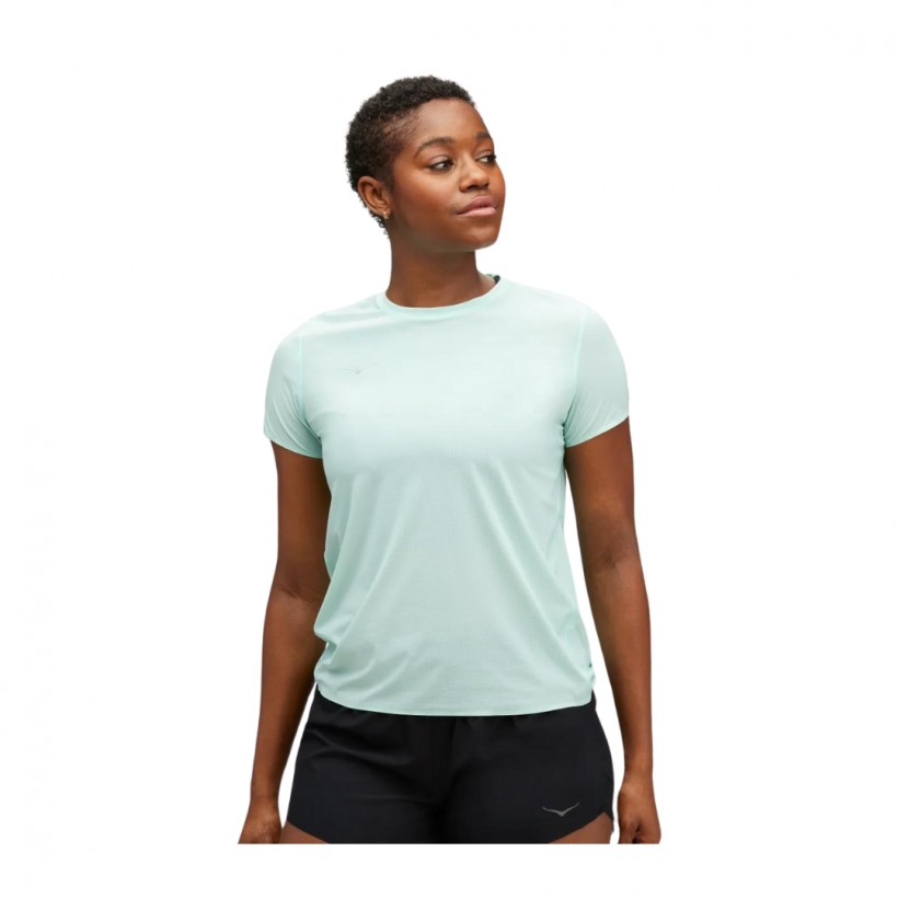 Hoka Airolite Short Sleeve Blue Women's T-Shirt