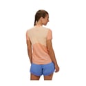 Camiseta Hoka Airolite Manga Corta Naranja Mujer