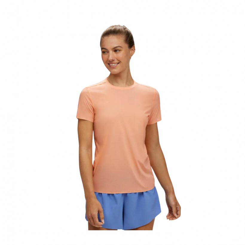 Camiseta Hoka Airolite Manga Corta Naranja Mujer