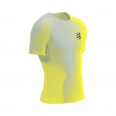 T-Shirt Compressport Performance SS Kurzarm Gelb Weiß