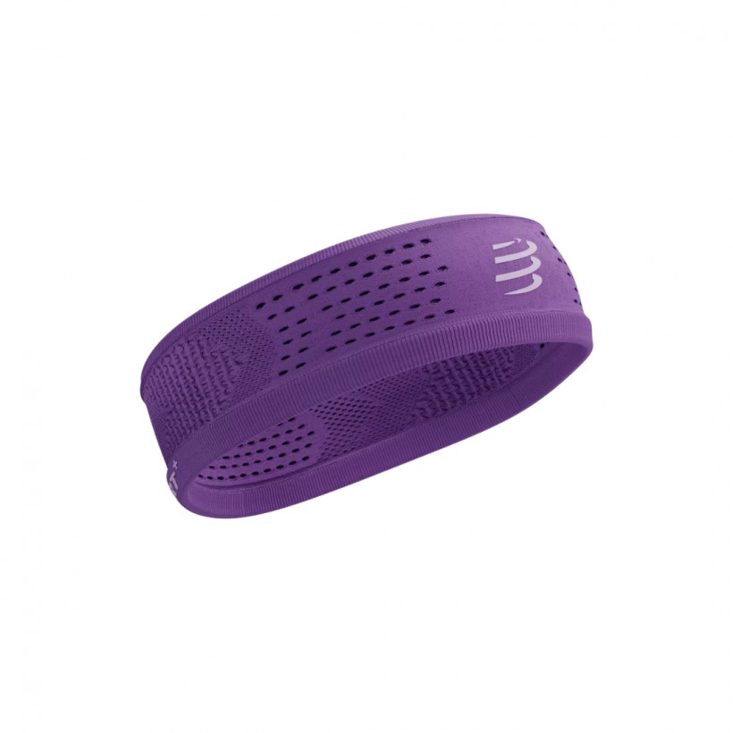 Bandeau Fin Compressport On/Off Lilas