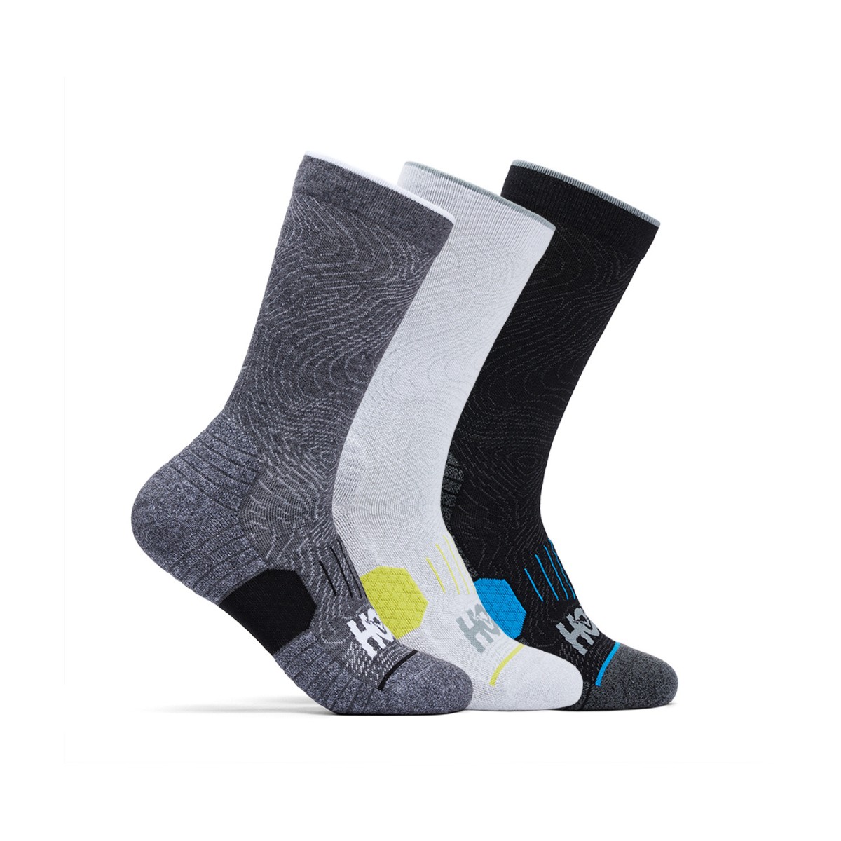 Schwarz  günstig Kaufen-Pack Hoka 3 Socken Schwarz Grau Weiß, Größe M. Pack Hoka 3 Socken Schwarz Grau Weiß, Größe M <![CDATA[Pack Hoka 3 Socken Schwarz Grau Weiß Entdecken Sie das Hoka 3 Socks Pack, Ihren idealen Begleiter für jede sportliche Akt