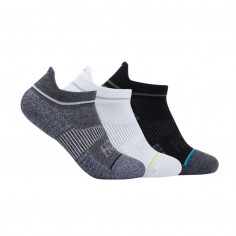 Hoka 3-Pack Invisible Socks White Black Grey