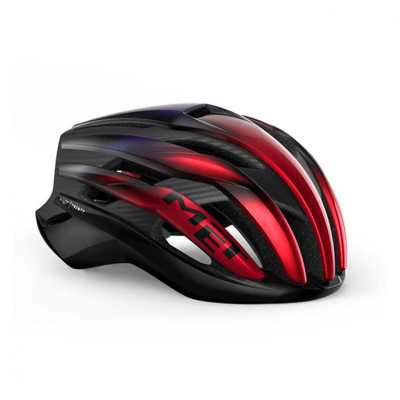 Casque MET Trenta 3k Carbon MIPS Rouge Noir
