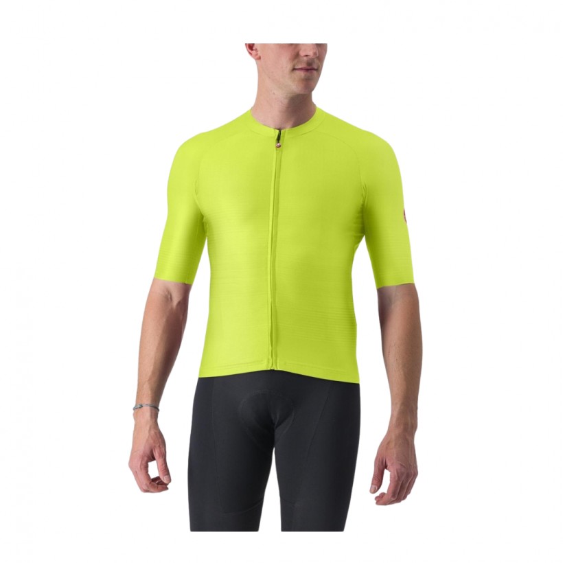 Castelli Aero Race 6.0 Kurzarmtrikot Gelb Schwarz