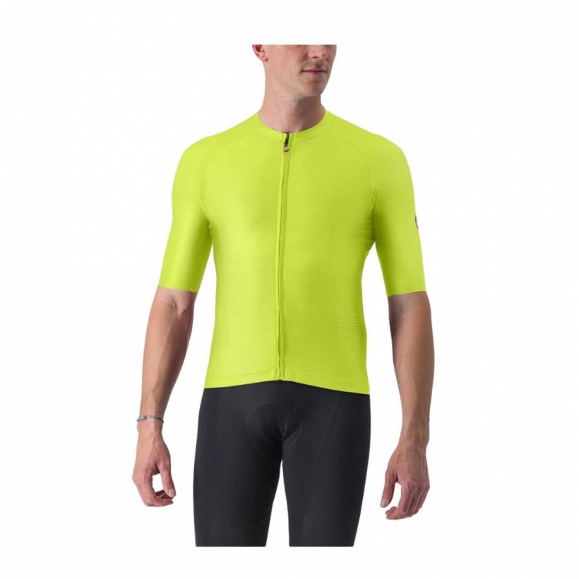 Castelli Aero Race 6.0 Short Sleeve Jersey Yellow Black