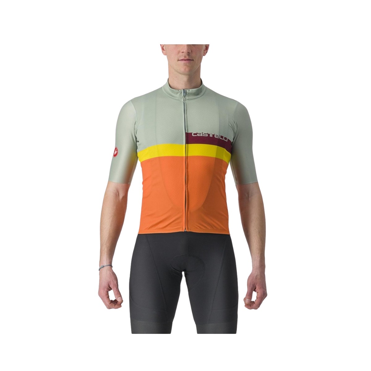 Orange aus günstig Kaufen-Castelli A Blocco Kurzarmtrikot Grün Orange, Größe L. Castelli A Blocco Kurzarmtrikot Grün Orange, Größe L <![CDATA[Castelli A Blocco Kurzarmtrikot
 Entdecken Sie die perfekte Kombination aus Leistung und Komfort mit dem Cast