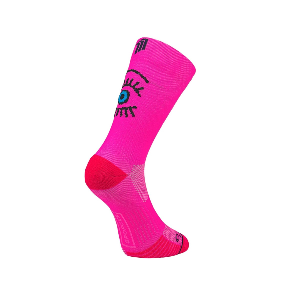 Pink  günstig Kaufen-Sporcks Eye Pink Socken, Größe M. Sporcks Eye Pink Socken, Größe M <![CDATA[Sporcks Eye Pink Socken
 Leichter und mit perfekter Passform für Fußkomfort. Mit einer Frottierunterstützung, die von technischen Teilen der An