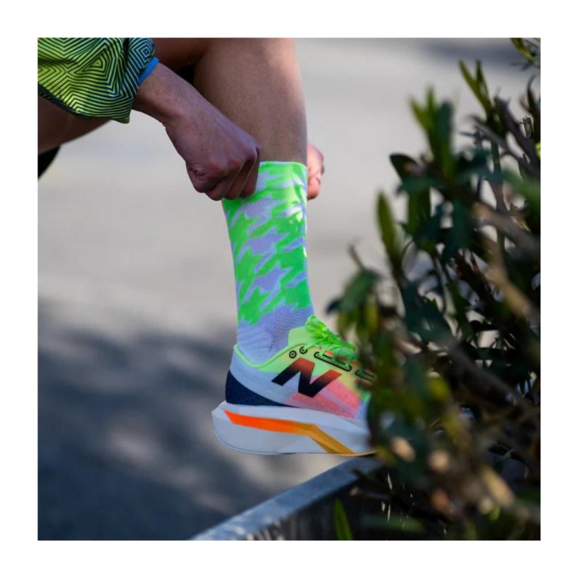 Calcetines Sporcks Flow Green Blanco Verde