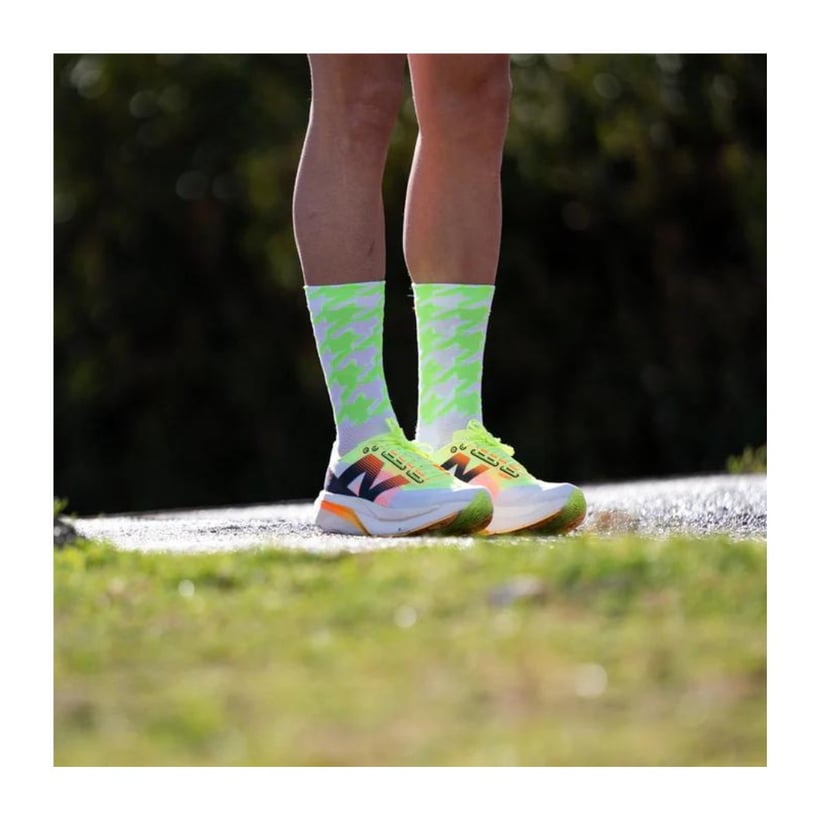 Meias Sporcks Flow Green branco verde