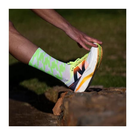 Meias Sporcks Flow Green branco verde