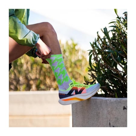 Calcetines Sporcks Flow Green Blanco Verde
