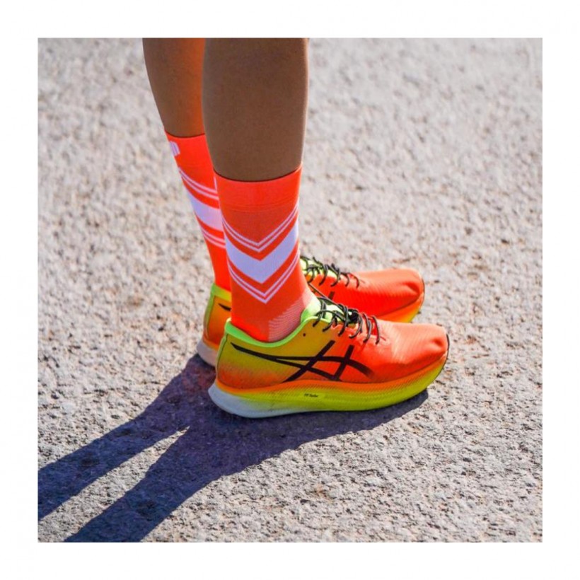 Chaussettes Sporcks Posh Orange Blanc Orange
