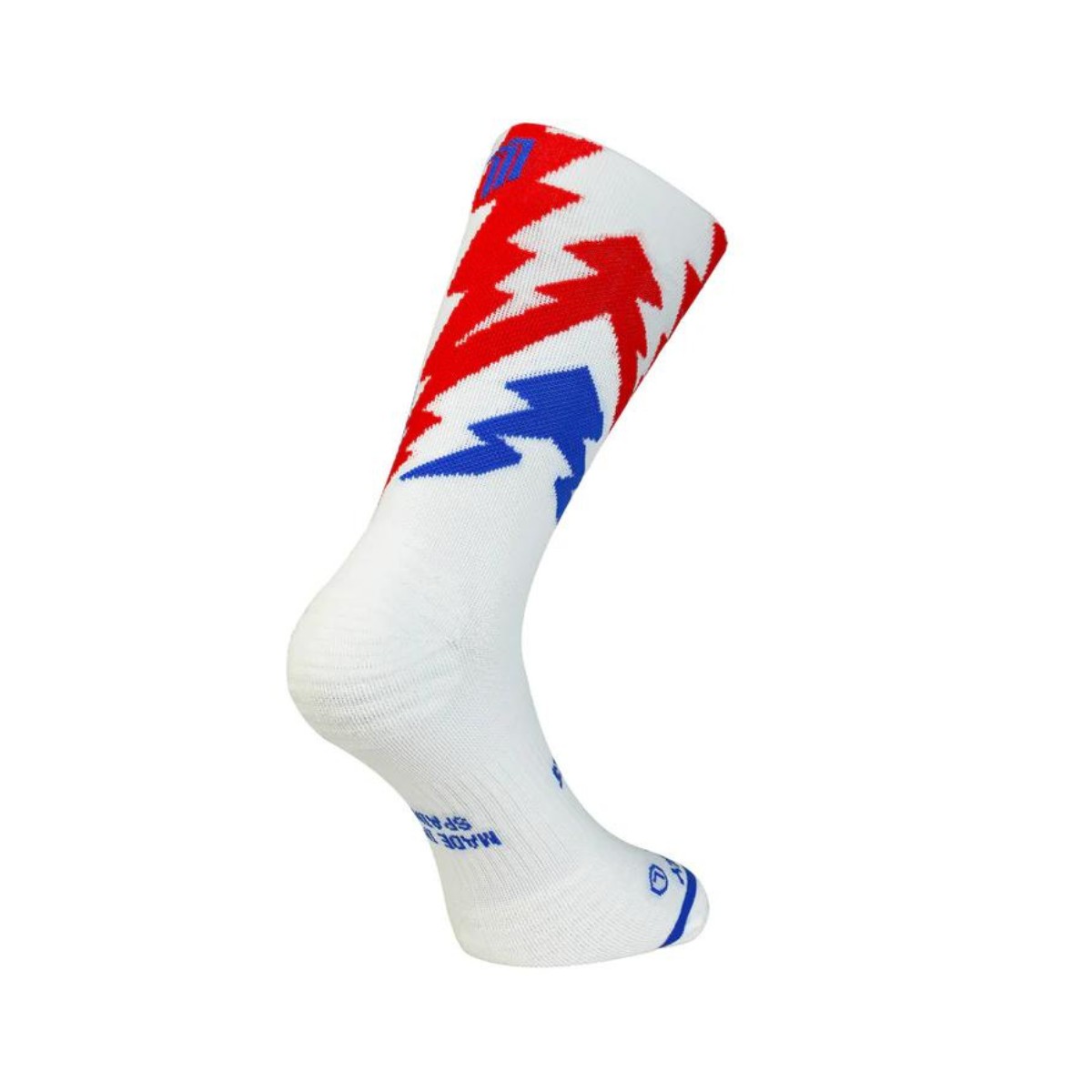 MAXI.LEISTUNG günstig Kaufen-Sporcks Thunder White Socken Weiß Rot Blau, Größe S. Sporcks Thunder White Socken Weiß Rot Blau, Größe S <![CDATA[Sporcks Thunder Weiße Socken
 Entdecken Sie herausragende Leistung mit den Sporcks Thunder White-Socken, 