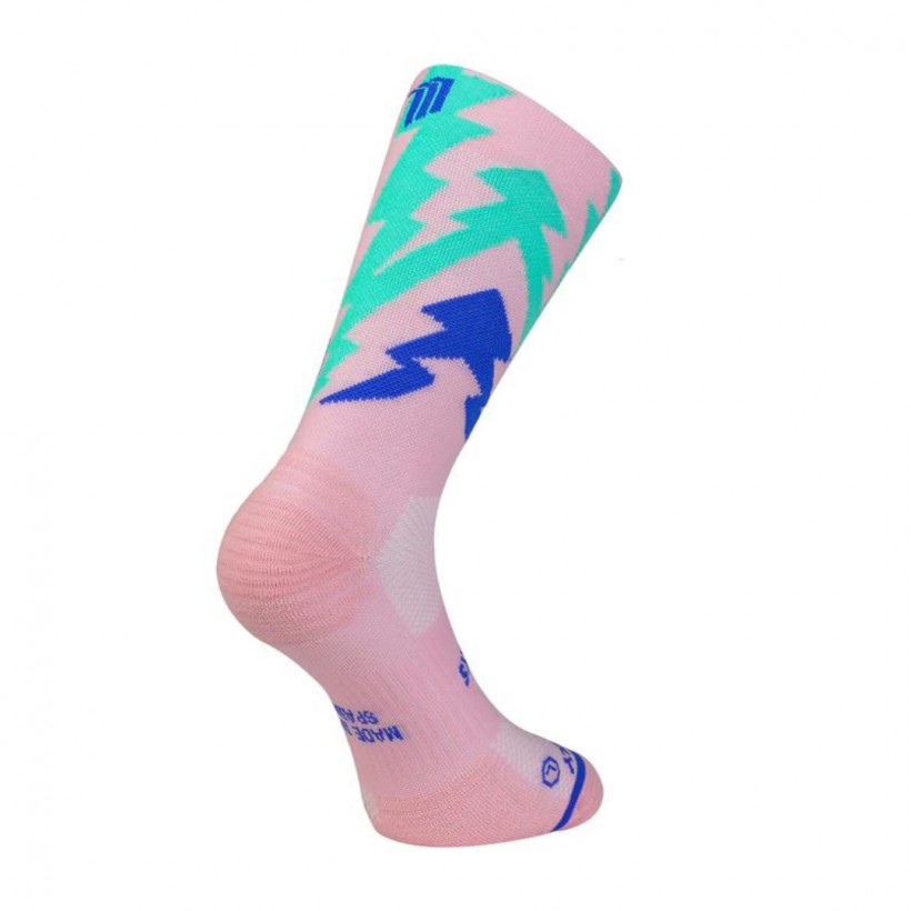 Sporcks Thunder Pink Socks Pink Blue