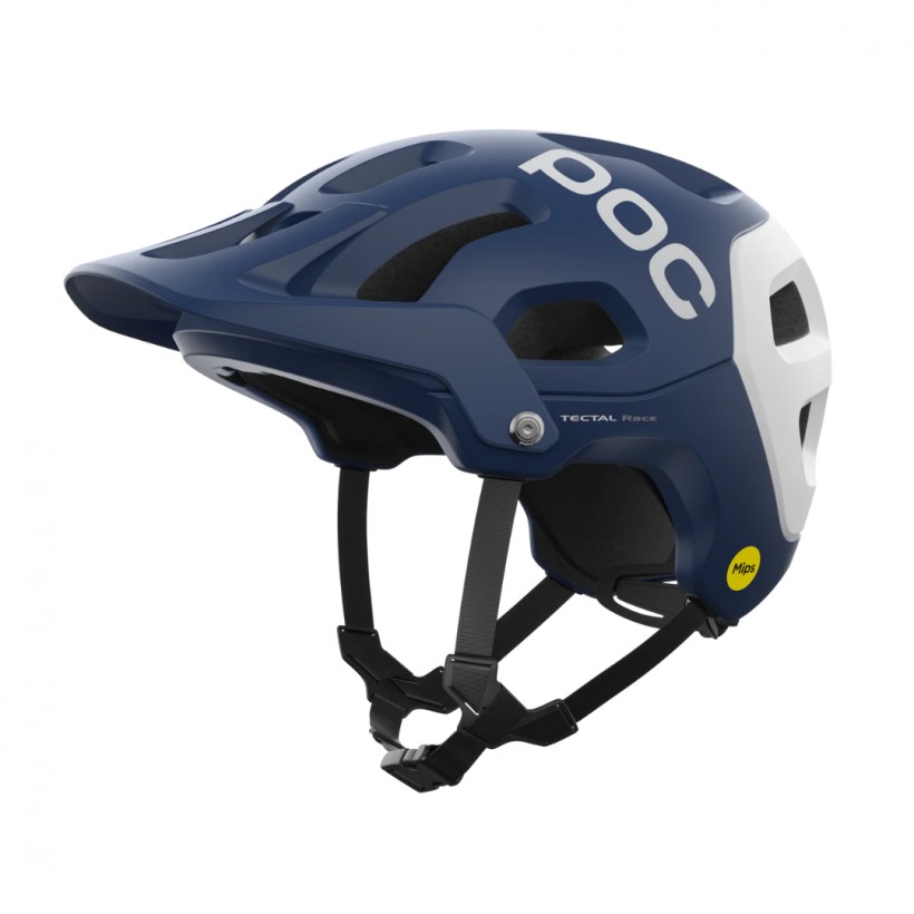 Casco POC Tectal Race MIPS Azul Marino Blanco Mate