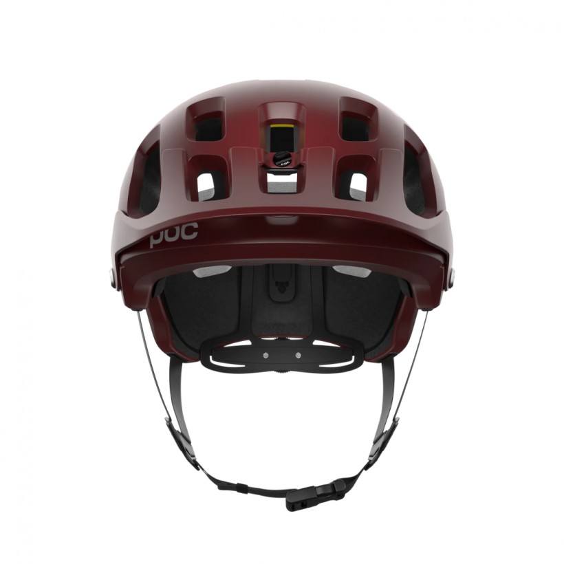 POC Tectal Race MIPS Maroon Matte White Helmet