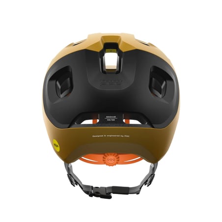 POC Axion Race MIPS Helmet Dark Yellow Matte