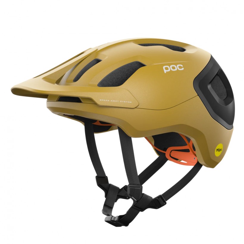 Kask POC Axion Race MIPS Ciemnożółty Matowy