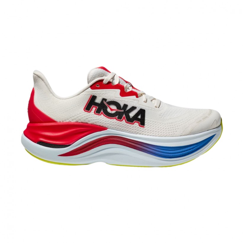 Tênis Hoka Skyward X Branco Vermelho SS24