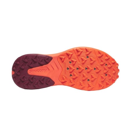 Zapatillas Saucony Xodus Ultra 3 Granate Naranja  Mujer