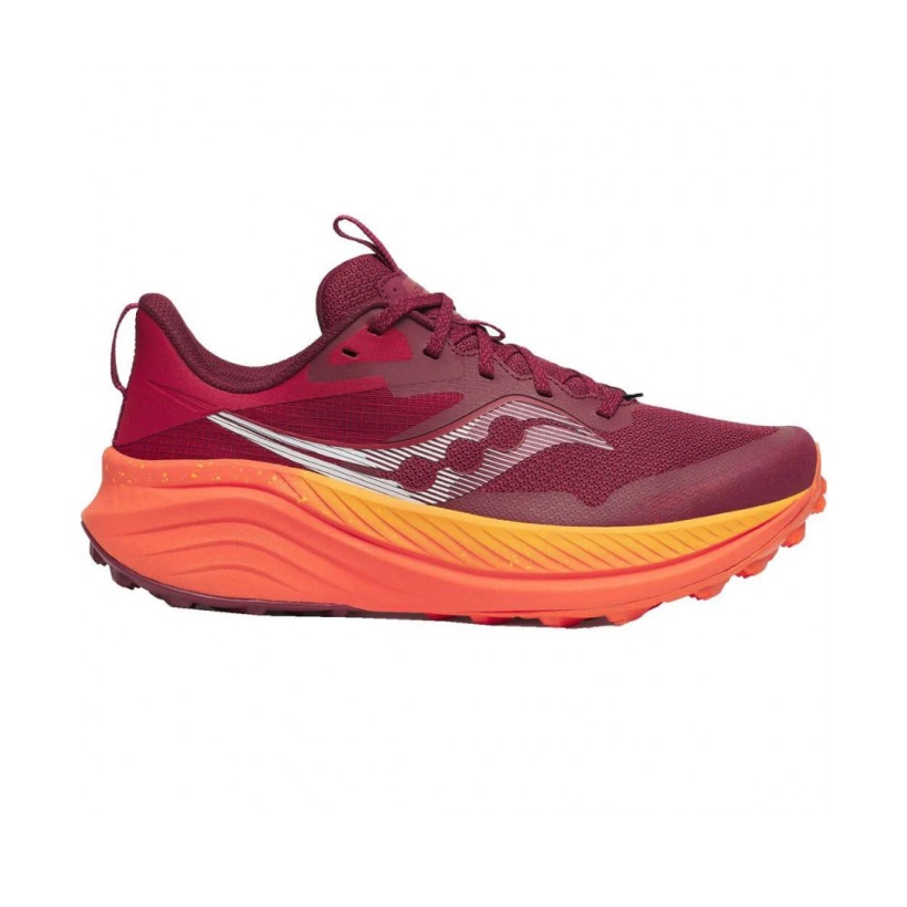 Chaussures de course Saucony Xodus Ultra 3 Garnet Orange SS24 pour Femme