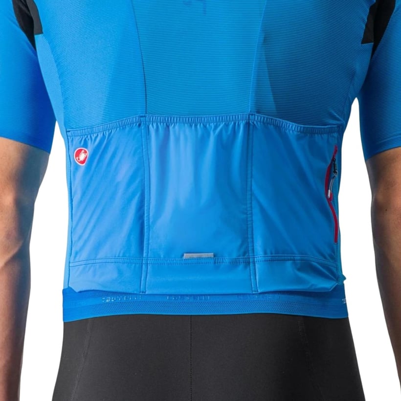 Castelli Superleggera 3 Kurzarmtrikot Blau Schwarz